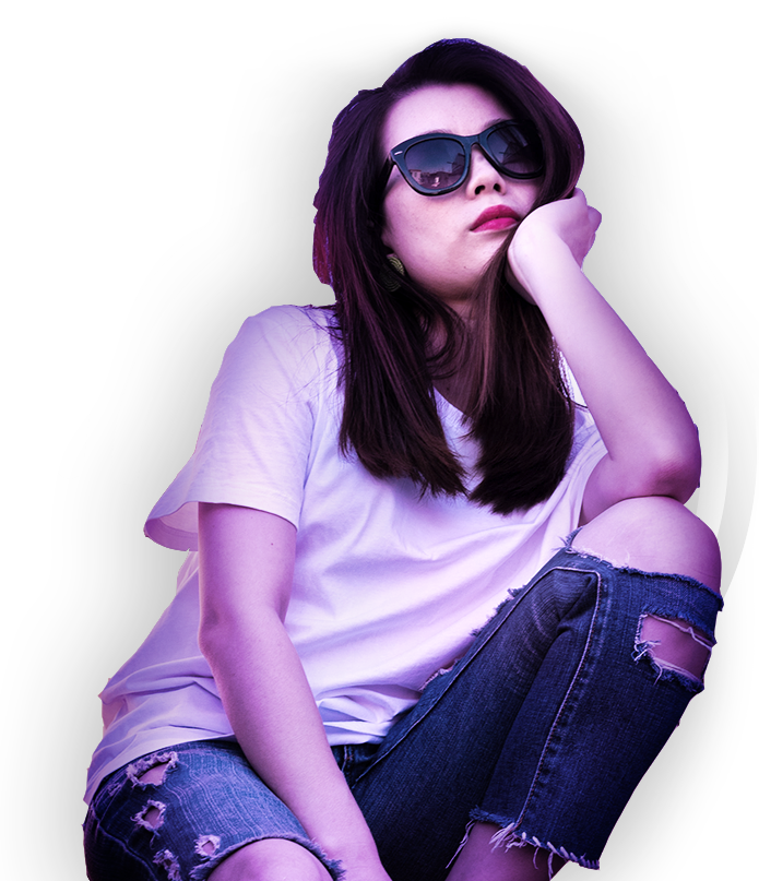 Girl With Glasses Thinking